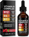 5-in-1 Vitamin B-12 Complex, Organic B Complex Vitamins