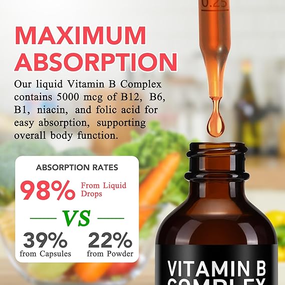 5-in-1 Vitamin B-12 Complex, Organic B Complex Vitamins
