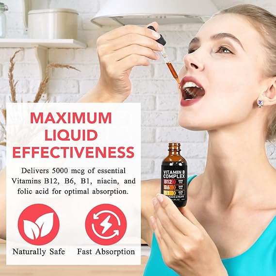 5-in-1 Vitamin B-12 Complex, Organic B Complex Vitamins