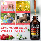 5-in-1 Vitamin B-12 Complex, Organic B Complex Vitamins